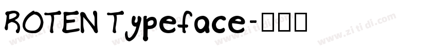 ROTEN Typeface字体转换